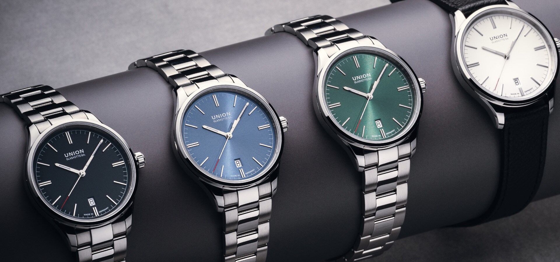 Union Glashütte - Viro Datum in 39 mm in vier Farben